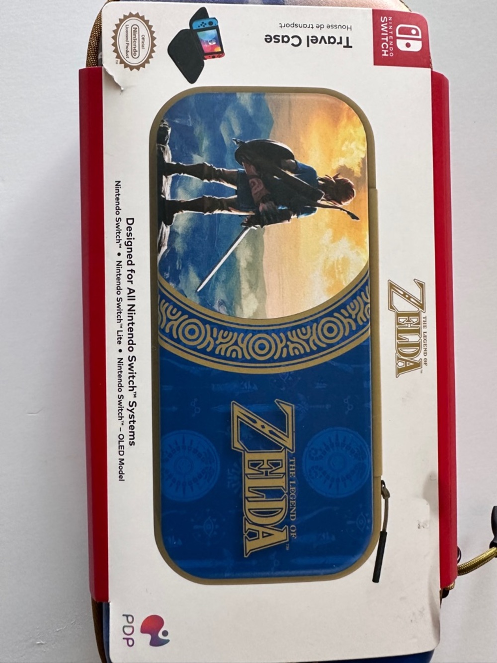 The Legend of Zelda Blue Travel Case for Nintendo Switch - Picture 2 of 4